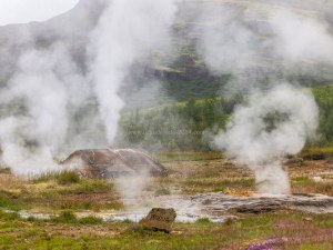Islande à vélo 2014, le site géothermal de Geysir