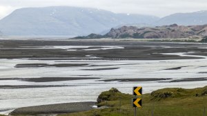 Islande à vélo 2014, sur la route 1 dans l'Est