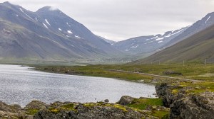 Islande à vélo 2014, sur la route 1 à la sortie de Hofn