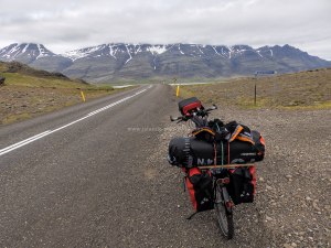 Islande à vélo 2014, sur la route 1 dans le Sud-Est