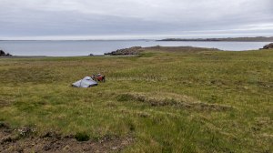 Islande à vélo 2014, bivouac en Islande