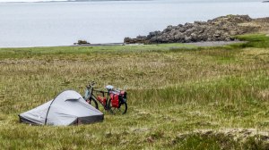 Islande à vélo 2014, bivouac en Islande
