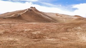 Islande à vélo 2014, site géothermal autour de Myvatn