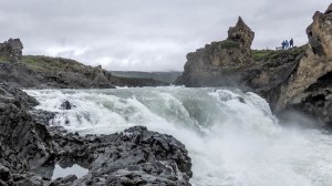 Islande à vélo 2014, chute de Godafoss