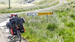 Islande à vélo 2014, direction Hveravellir