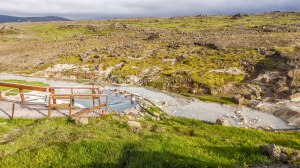 Islande à vélo 2014, bain chaud de Hveravellir