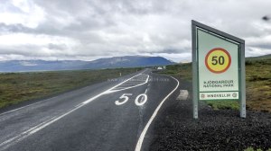 Islande à vélo 2014, à l'entrée du parc national de Pingvellir