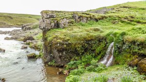 Islande à vélo 2014, chutes d'eau Urridafoss