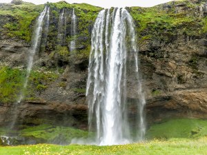 Islande à vélo 2014, la chute de seljalandsfoss