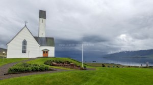 Islande à vélo 2014, église sur le Hvallfjordur