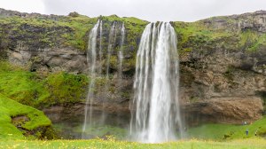 Islande à vélo 2014, la chute de seljalandsfoss