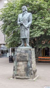 Islande à vélo 2014, statue de Magnusson à Reykjavik