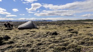 Islande à vélo 2014, bivouac en bordure de route 1