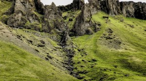 Islande à vélo 2014, cascade en bord de route 1 dans le sud