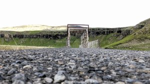 Islande à vélo 2014, pont abandonnée sur la route 1