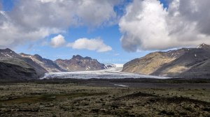 Islande à vélo 2014, un glacier