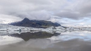 Islande à vélo 2014, lac Fjallsarlon