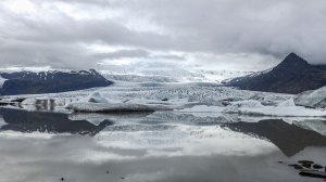 Islande à vélo 2014, lac Fjallsarlon
