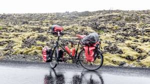 Islande à vélo 2014, départ pour Grindavik