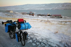 Départ de Bordeyri, en Islande à vélo en hiver