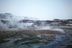 Geysir, en Islande à vélo en hiver