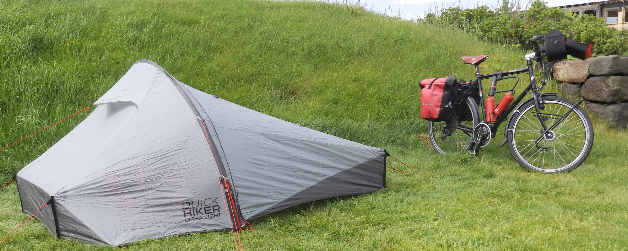 En Islande à vélo en 2014, camping de Grindavik