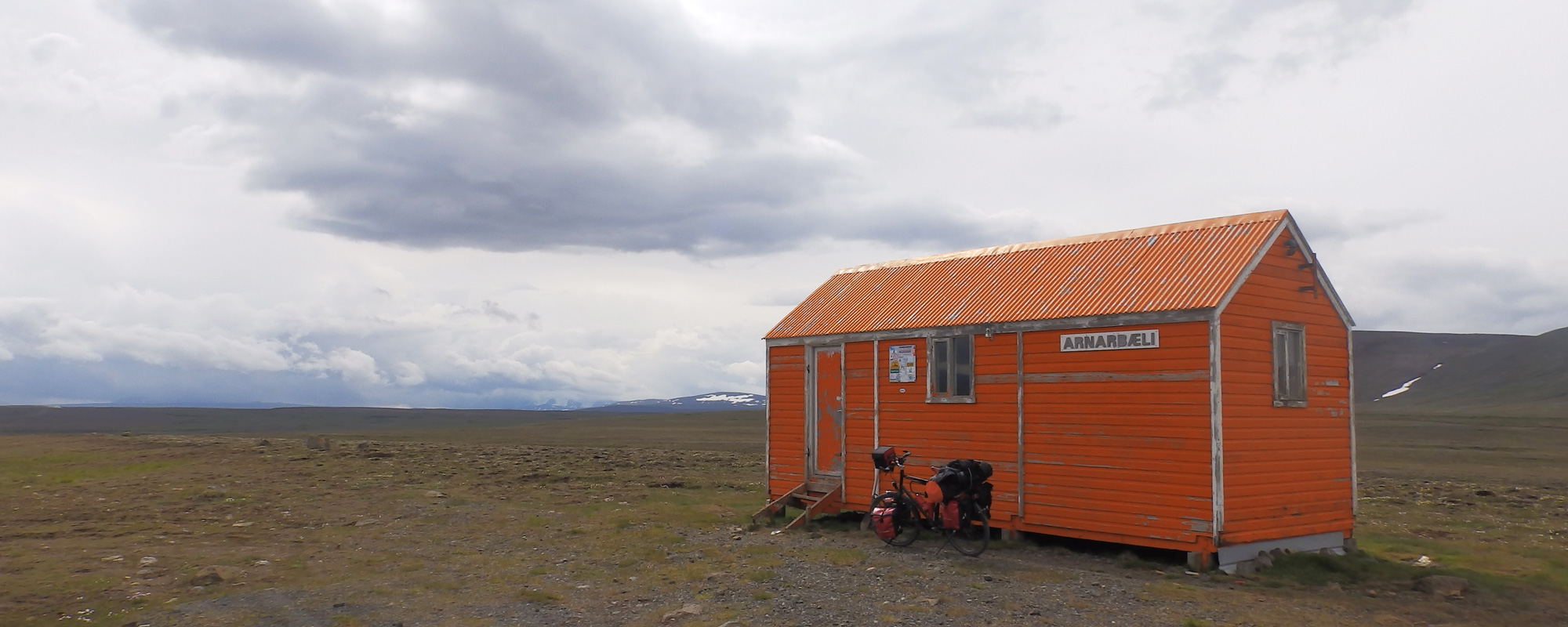 En Islande à vélo en 2014, sur la piste Kjolur